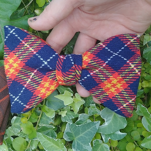 2 large vintage clip on bow ties - Picture 4 of 6